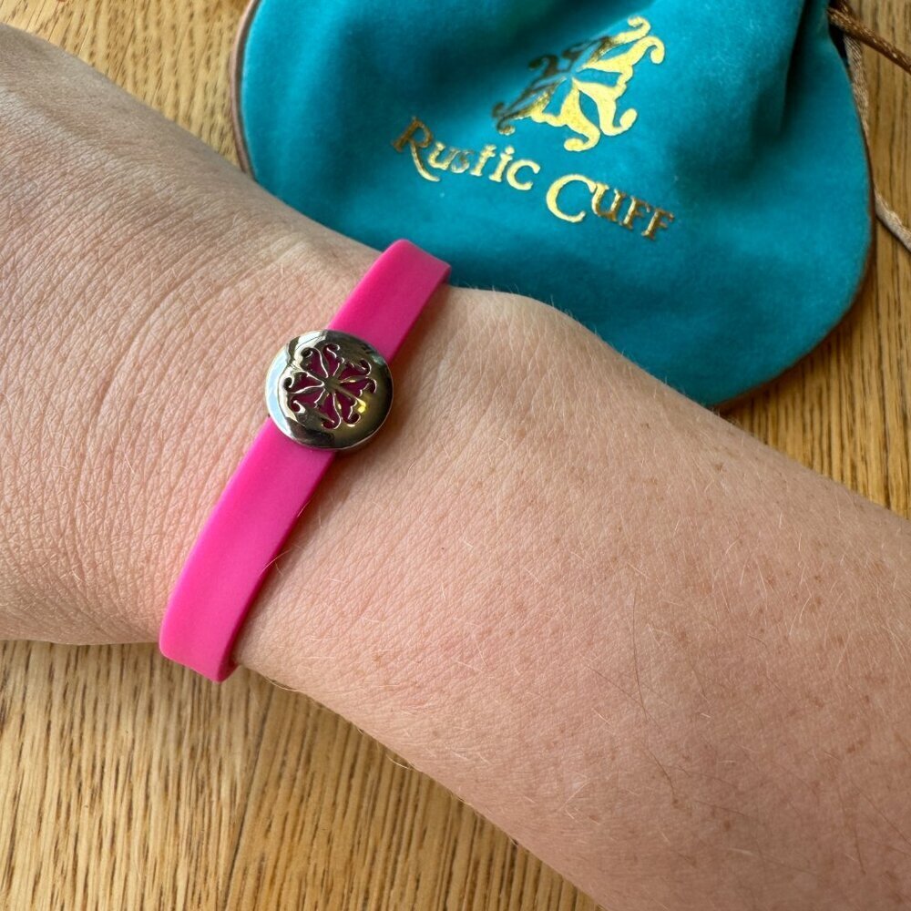 Rustic Cuff Pink Bracelet - Picture 5 of 5